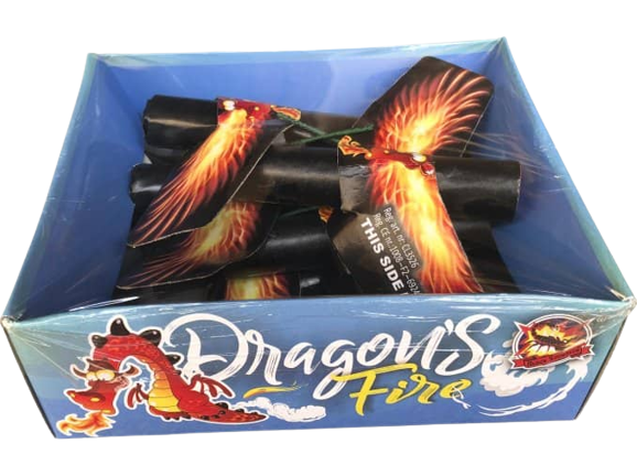 Pyrotechnika Dragon´s Fire bez pozadí